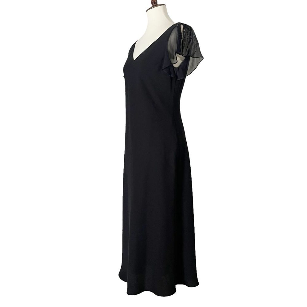 Jones New York Chiffon‎ Beaded Sparkle in Black - Picture 6 of 12